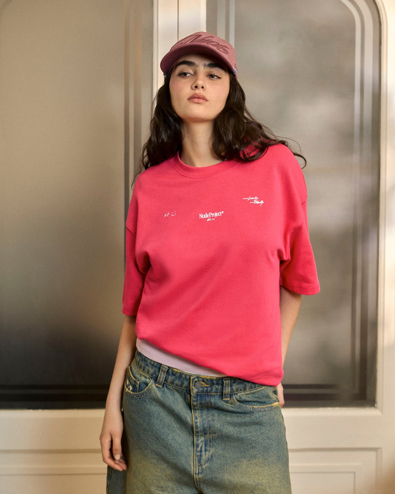 GLOBAL SOON TEE RASPBERRY