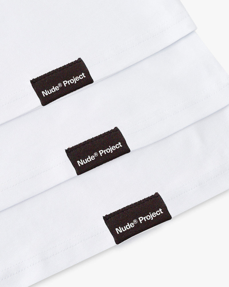 BASIC TEE WHITE 3XPACK
