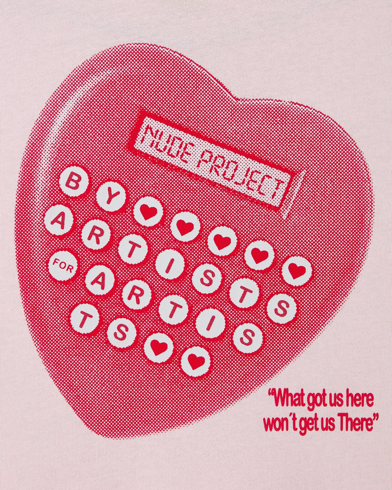 CALCULATOR TEE PINK