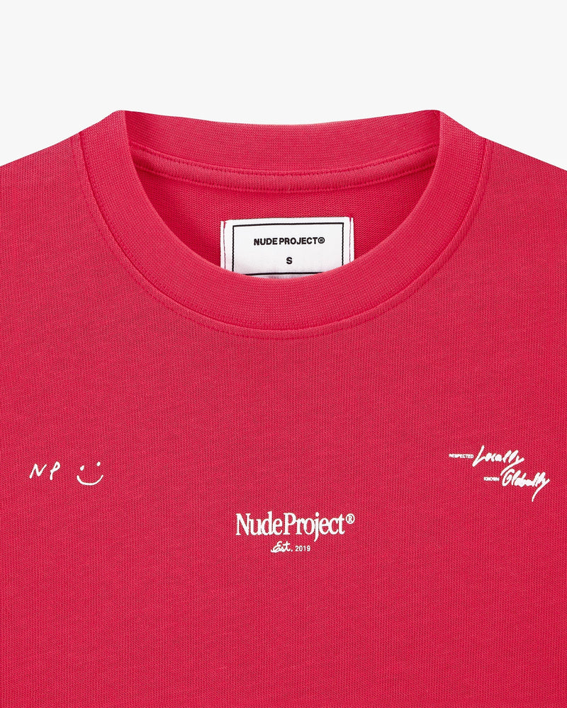 GLOBAL SOON TEE RASPBERRY