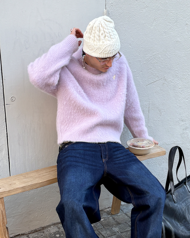 PREMIUM ALPACA SWEATER LILAC
