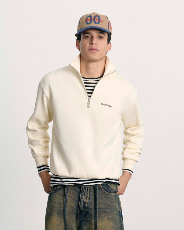 ORIGINS QUARTER-ZIP MARSHMALLOW