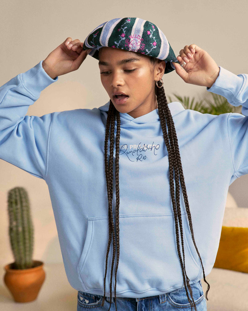 CHAMPION HOODIE LIGHT BLUE