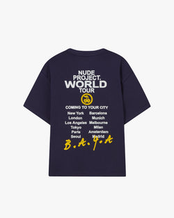 NUDE TOUR TEE NAVY