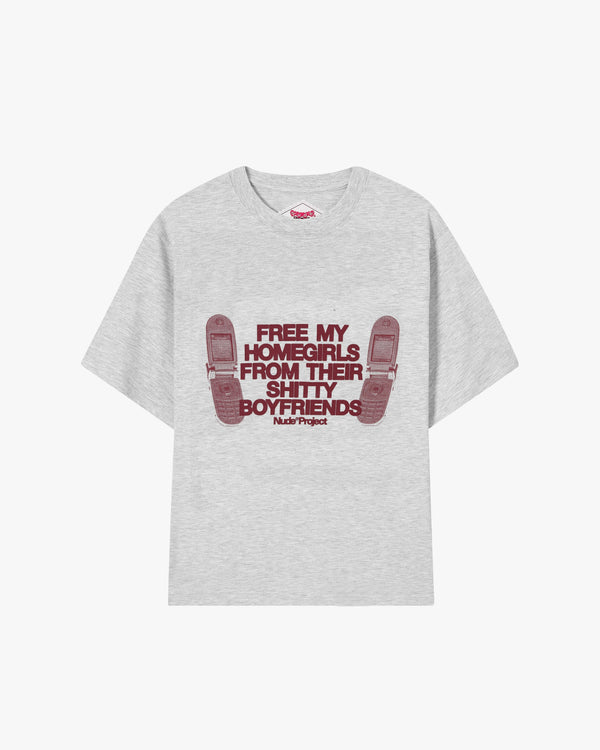 TYPE SHIT TEE GREY
